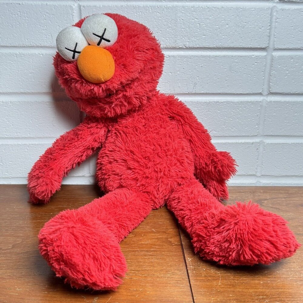 DEAD ELMO 21" Plush Toy KAWS Sesame Street Uniqlo collaboration